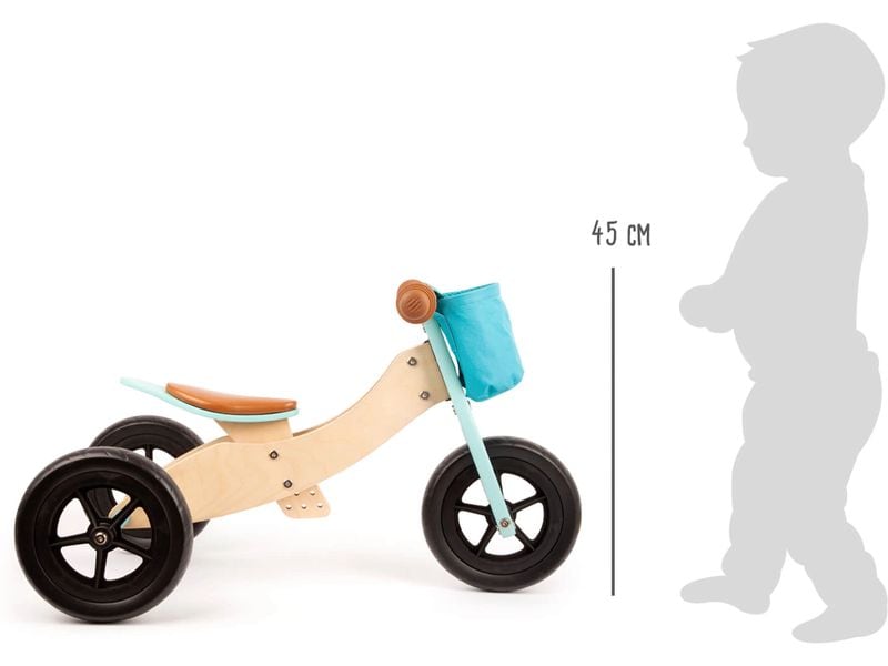 small foot Laufrad und -dreirad Maxi Türkis Maxi Türkis Mitwachsendes Laufrad und Dreirad in Türkis