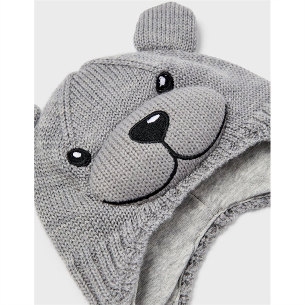 Grey Melange Runi Uld Strik Hue - Name It