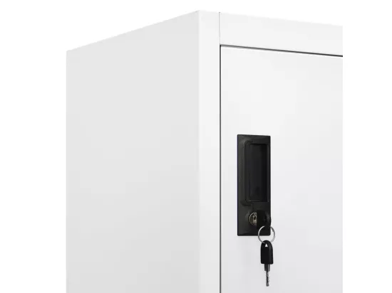 Armoire à casiers Blanc 90x40x180 cm Acier