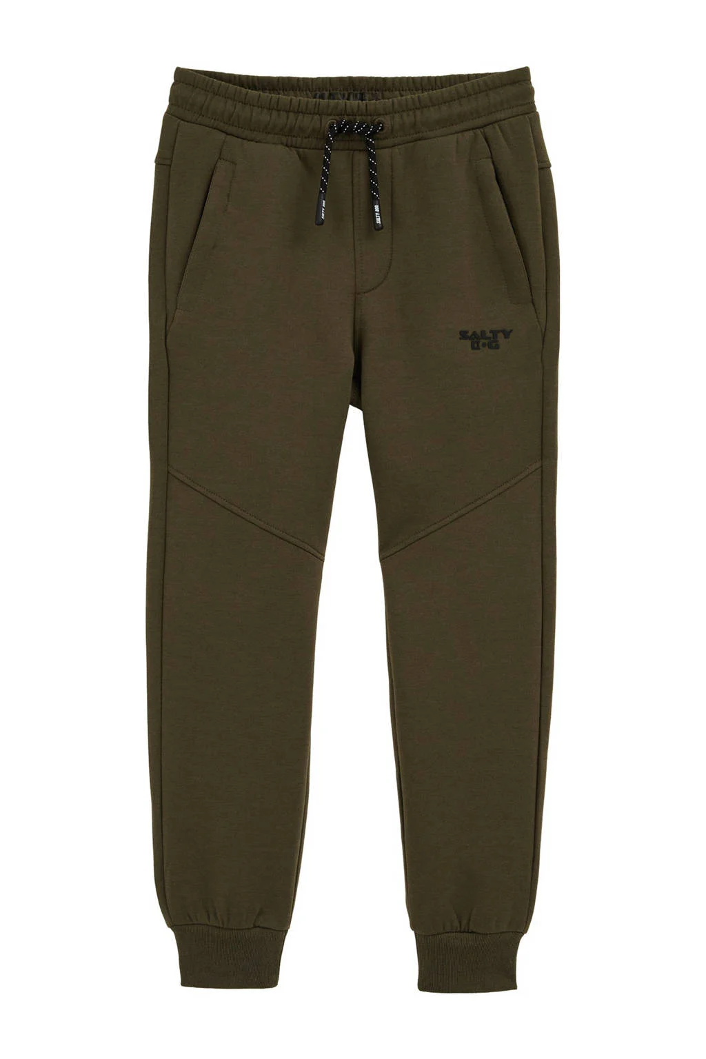 WE Fashion slim sweatpant donkergroen