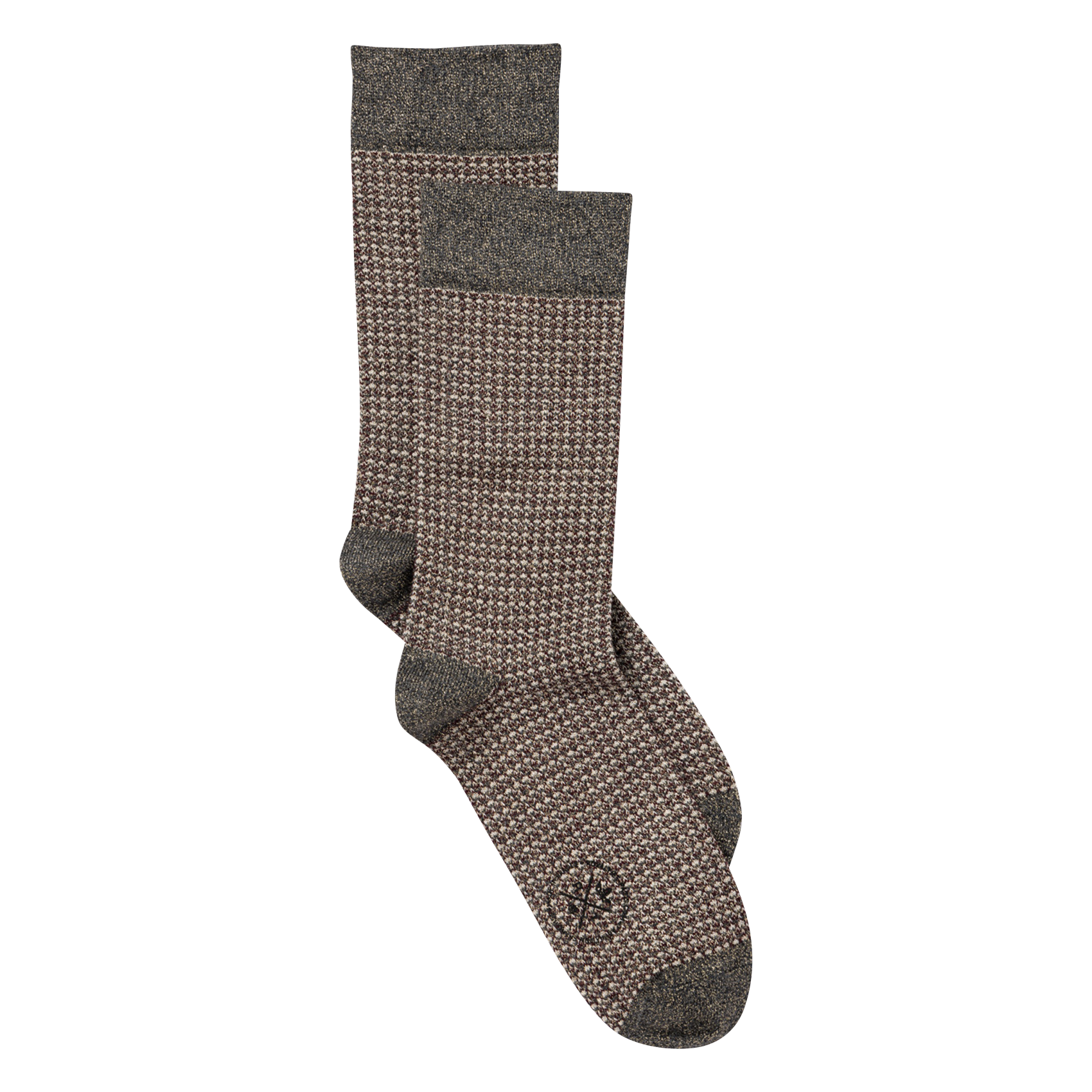 HONEY - Chaussettes brodée brillantes | Marron