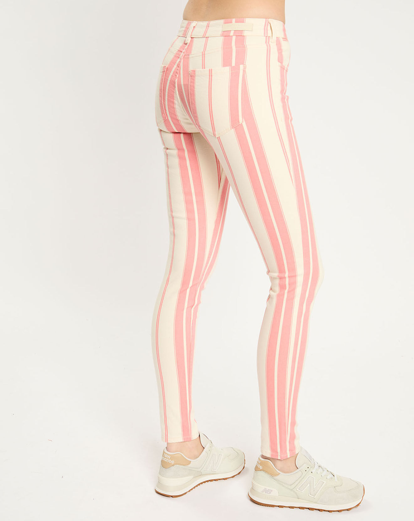 Scotch & Soda Jean à rayures rose/écru