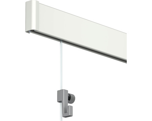Schilderijrail All-In-One Click Rail 2 m wit