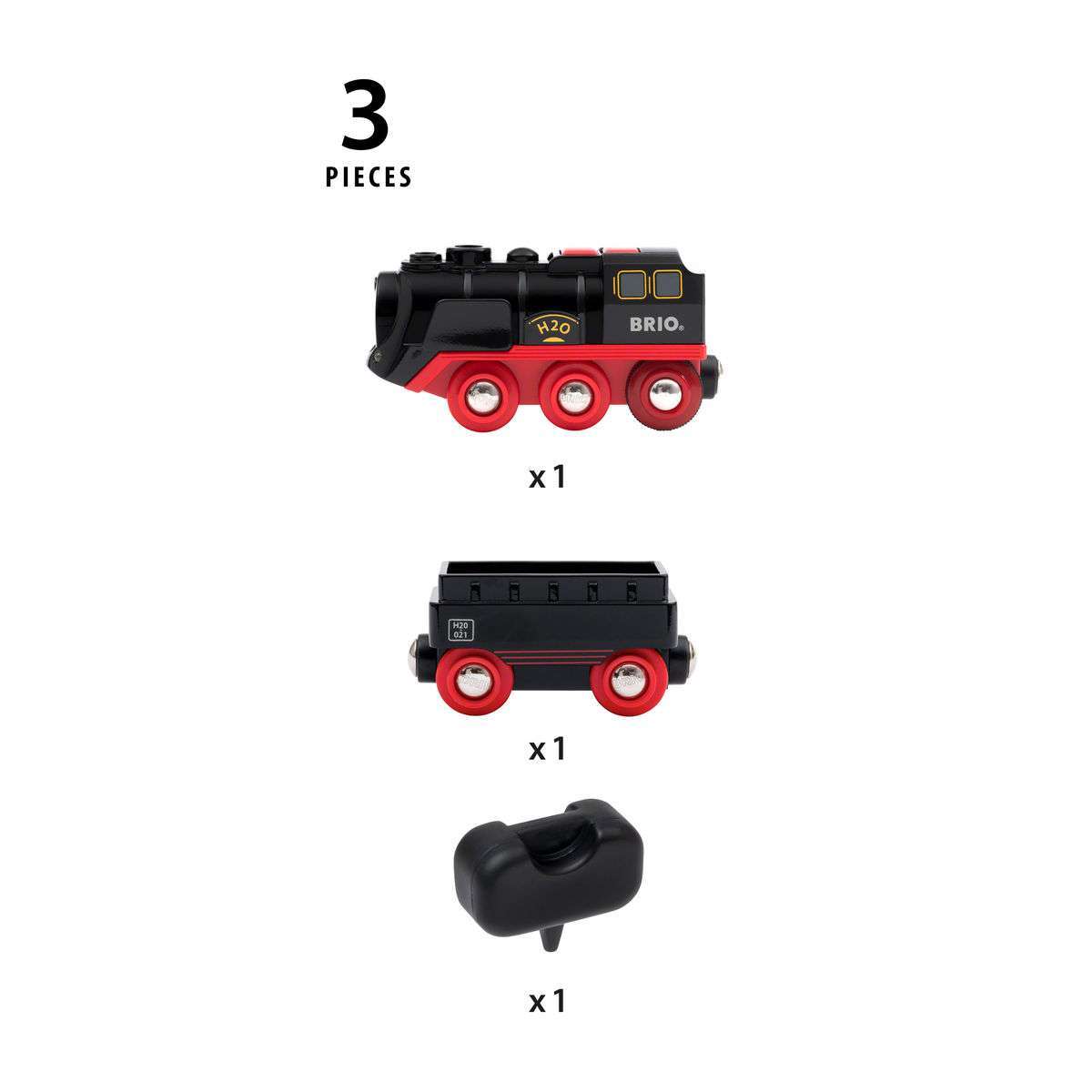 BRIO Spiel Batterie-Dampflok mit Wassertank