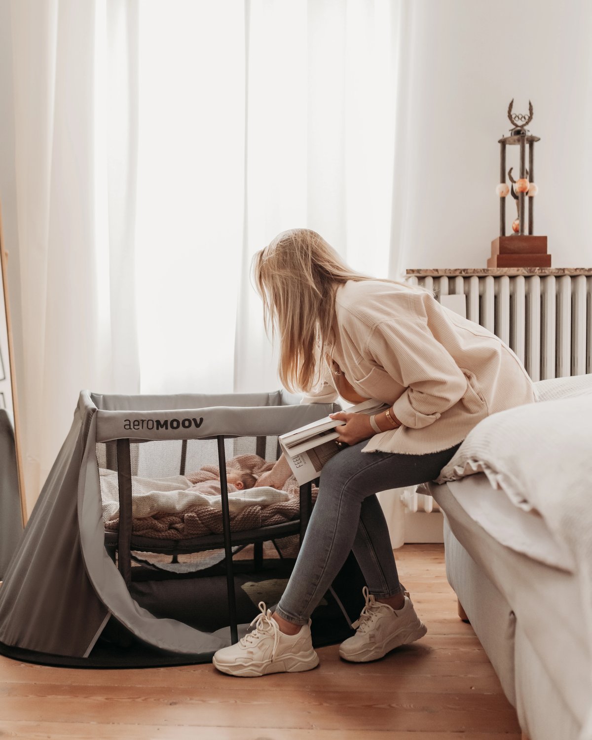 Reiseseng Baby 0-3år – m/ Madrass, Reisebag | Instant Pop-Up Travel Cot, Best i Test 2026
