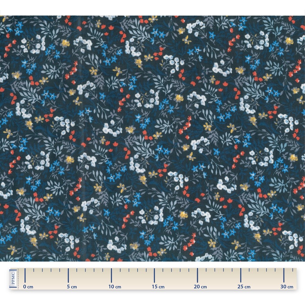 Tissu Enduit Au Mètre Herbier Marine Ex1085