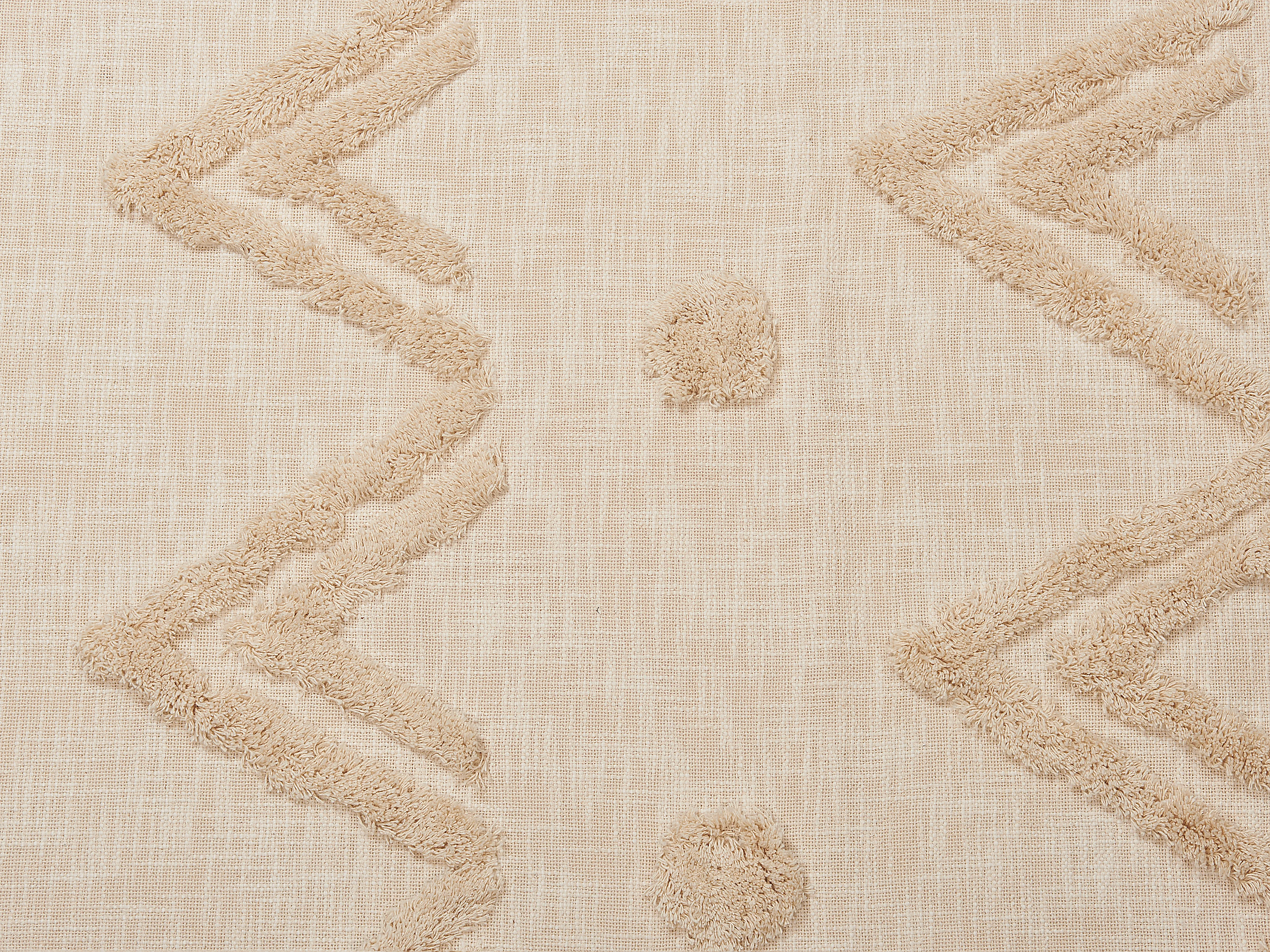 Plaid FATEHPUR Katoen 130 x 180 cm Beige