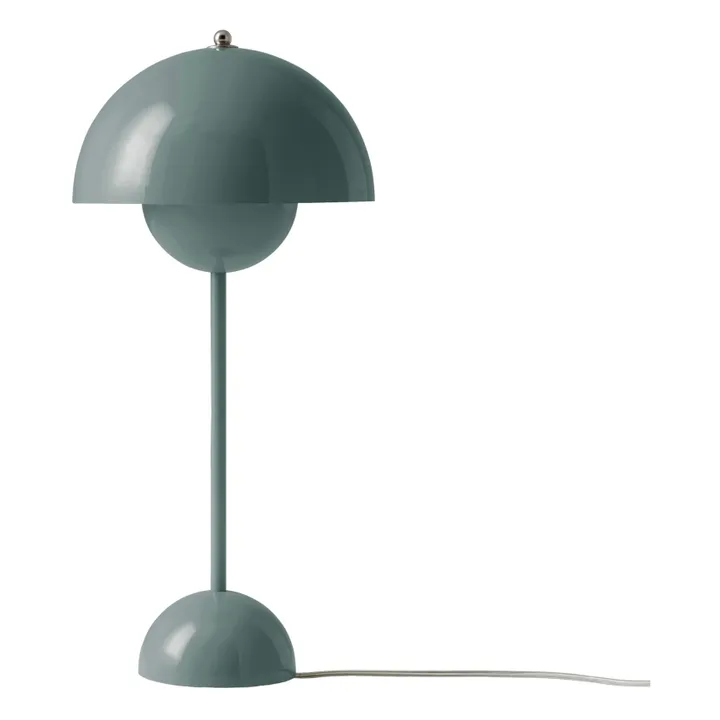 & Tradition Lampe à poser Flowerpot VP3, Verner Panton, 1969 | Bleu Acier