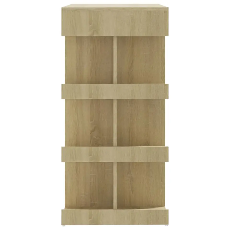 vidaXL - Bartafel - Bruin - Bewerkt hout