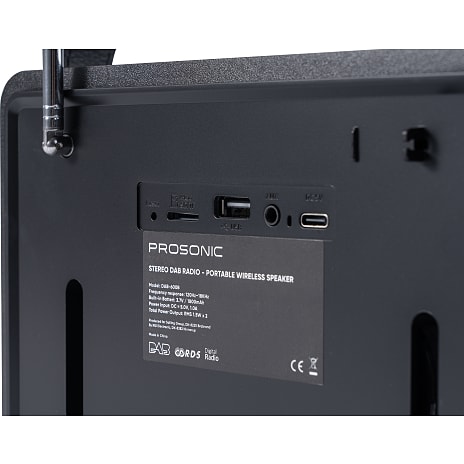 Prosonic DAB-600 radio - sort