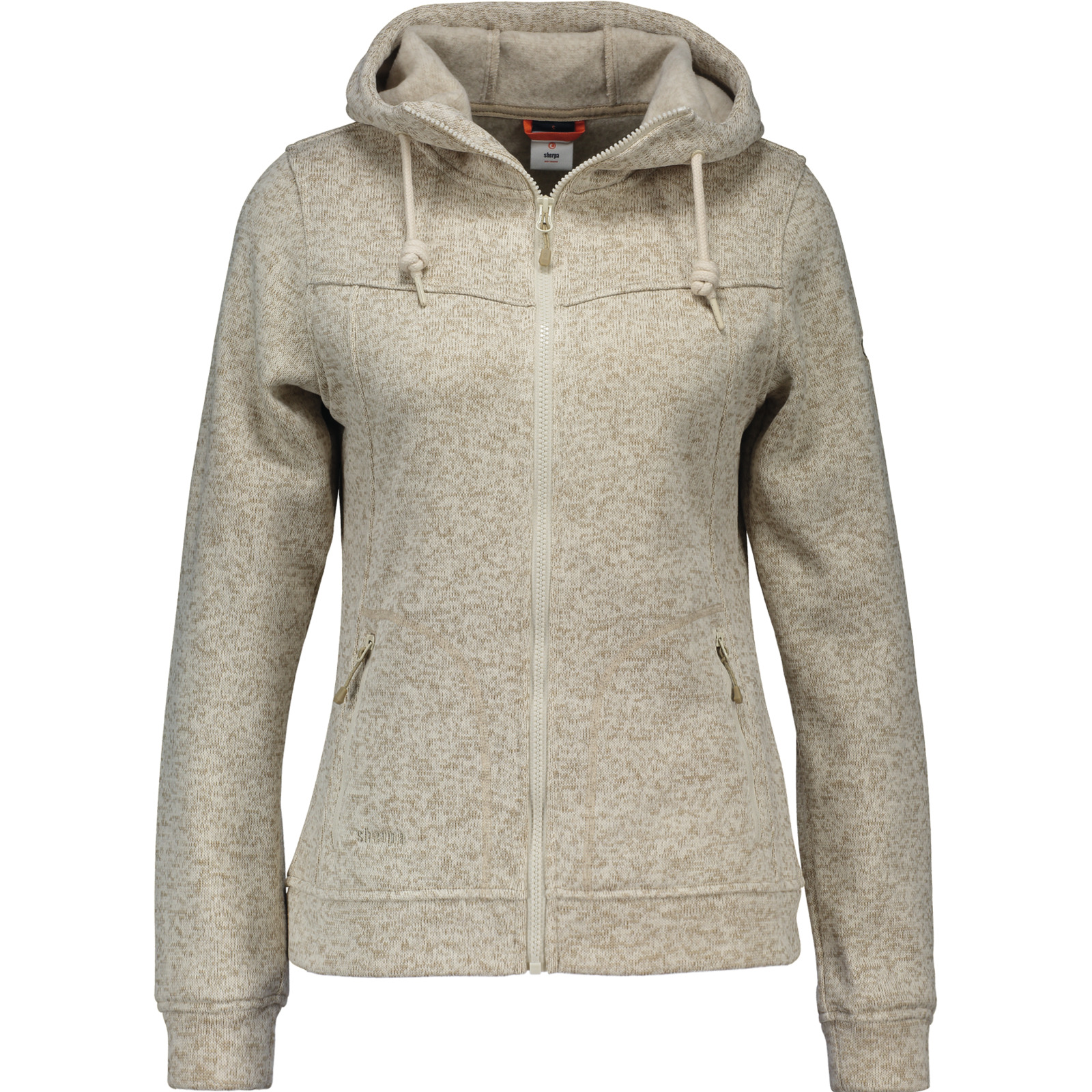 Sherpa Damen-Strickfleecejacke Methok M, beige