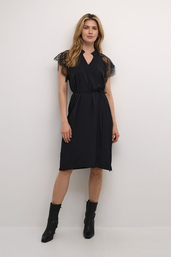 Cream CRNola Lace Dress Pitch black