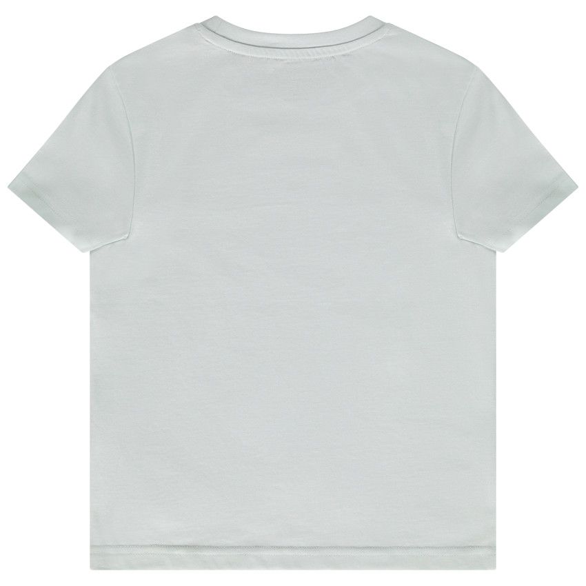 T-shirt manches courtes en jersey print fantaisie pour garçon - Bleu