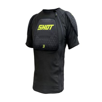 T-Shirt manches courtes Shot AIRLIGHT ENFANT - Noir / Jaune