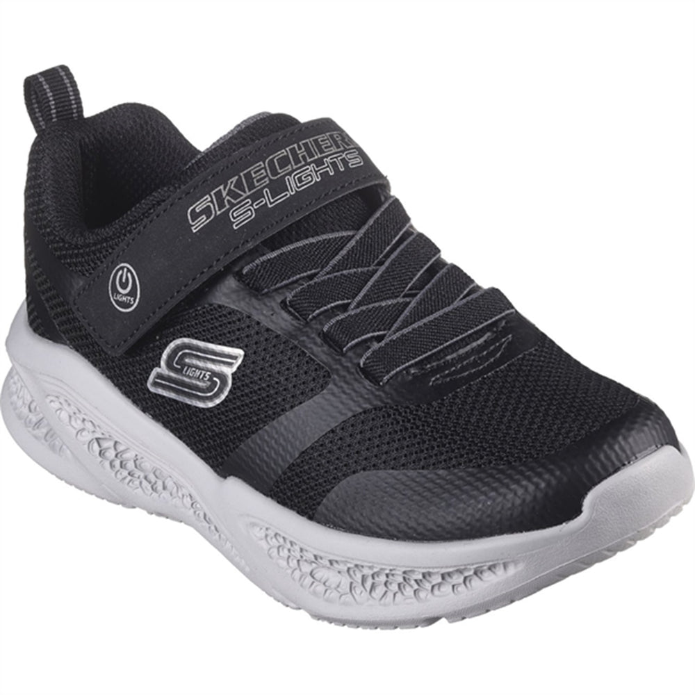 Boys Meteor-Lights Sneakers Black Grey