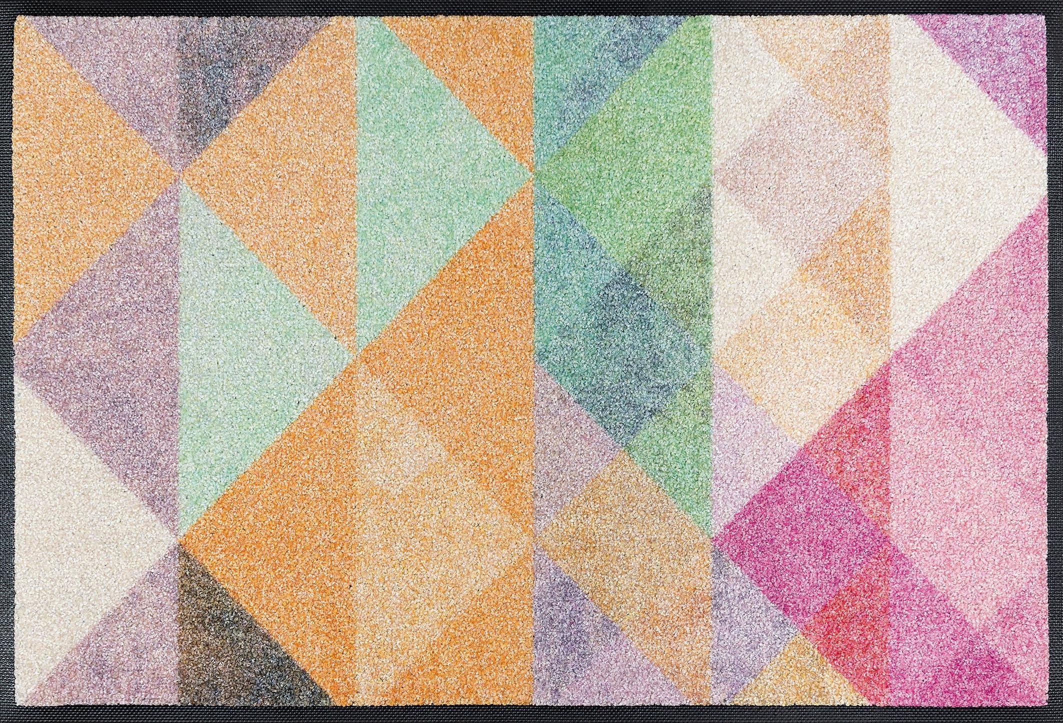 wash+dry by Kleen-Tex Fussmatte »Snorre« rechteckig 9 mm Höhe Schmutzfangmatte, modernes geometrisches Design, rutschhemmend