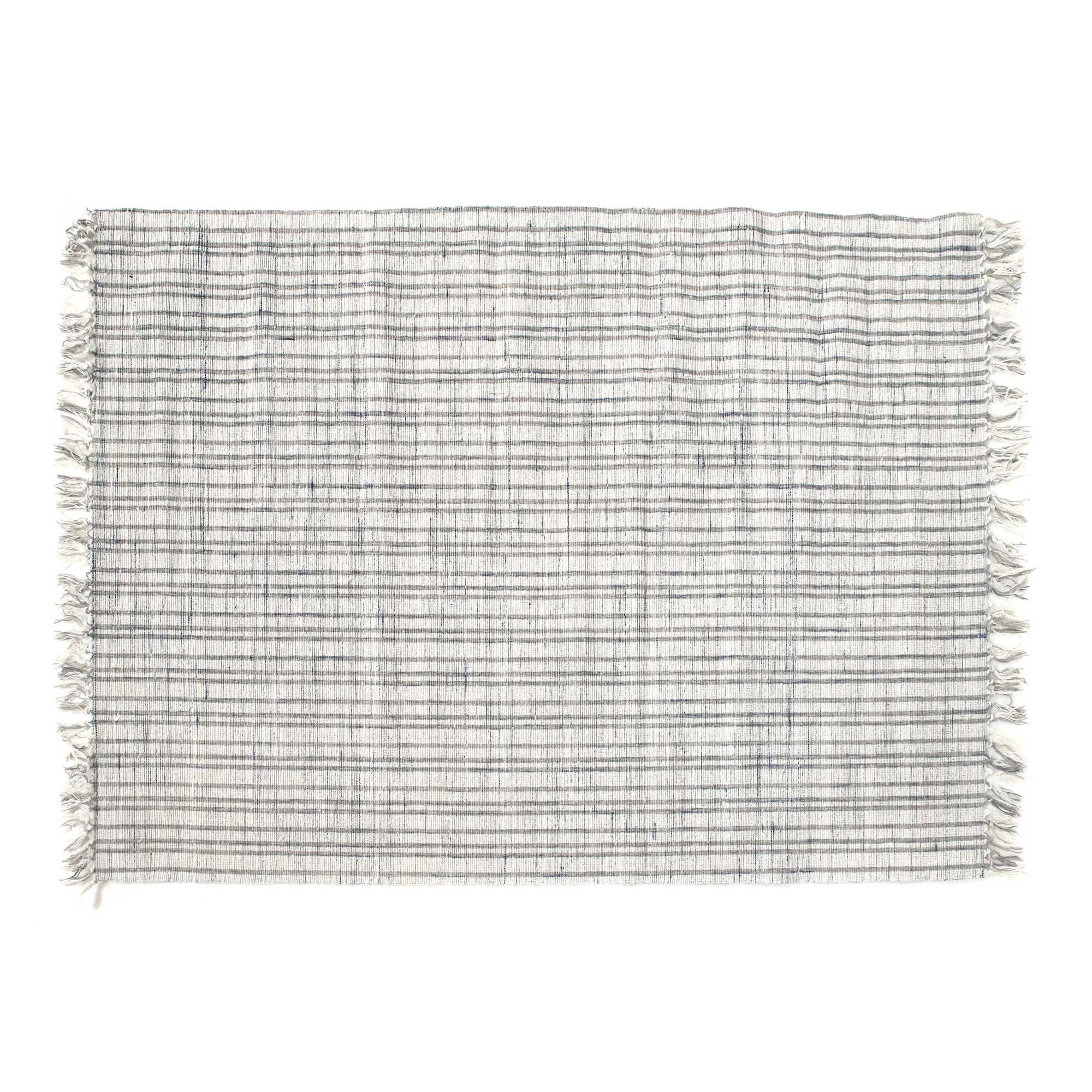 Teppich 'Agapi' weiß, grau, blau, B 200 cm, L 140 cm von fischer's lagerhaus