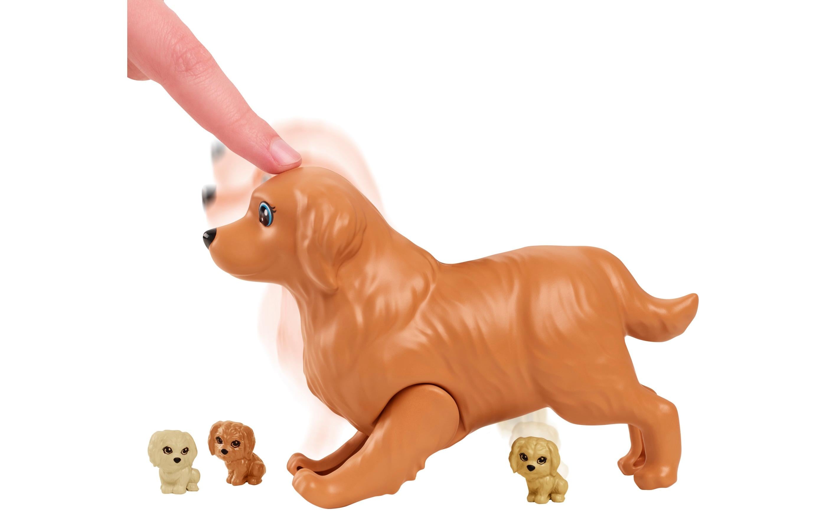 Spielset Puppe mit Hund und WelpenBarbie Welpen-Spielset