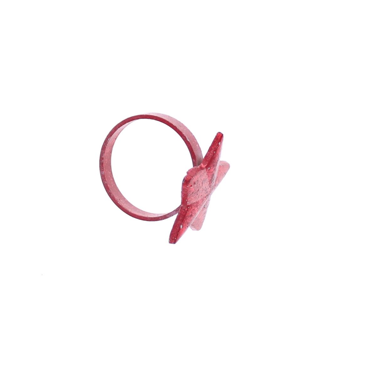 Rond de serviette étoile rouge Surprise Partie !
