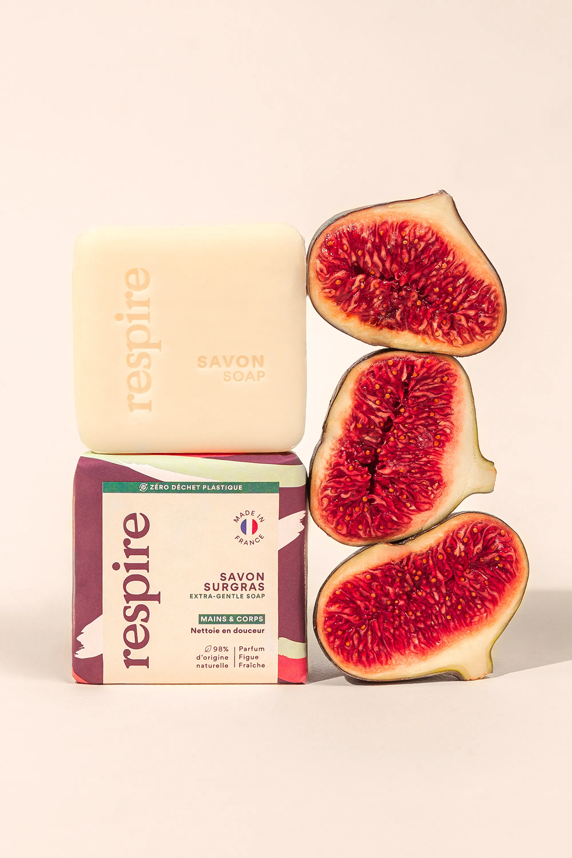 Respire Savon surgras figue fraîche-100 g