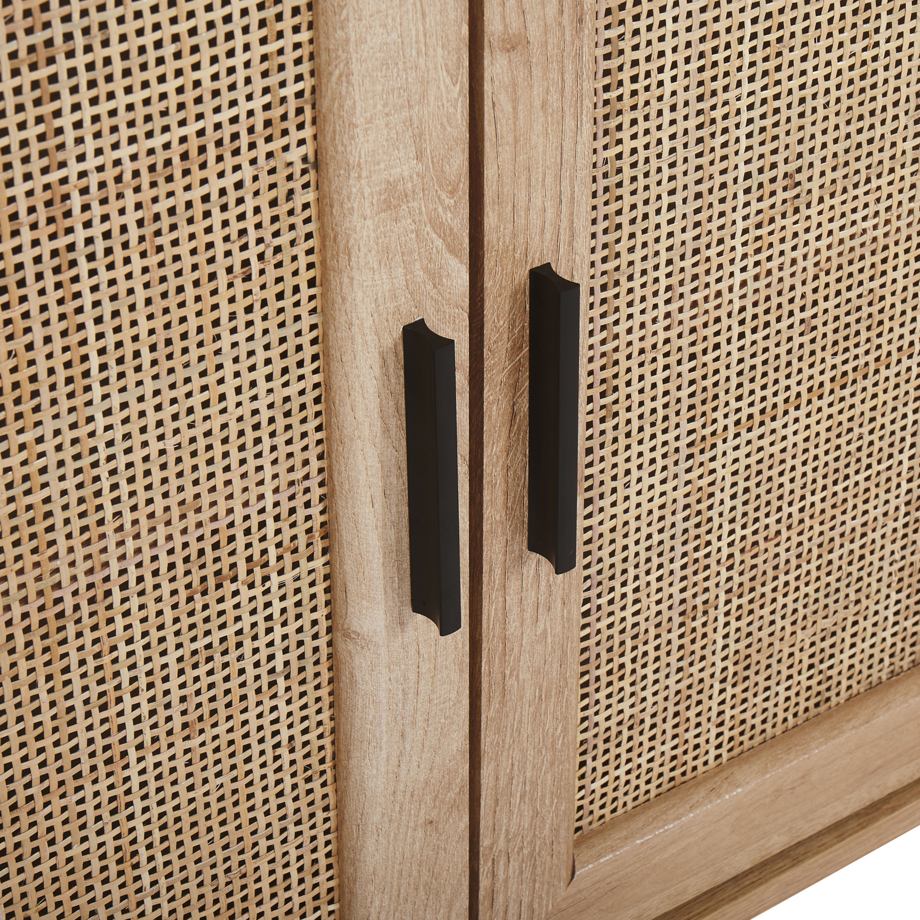 Beliani - PASCO  - Sideboard 3 deuren - Lichte houtkleur - Vezelplaat
