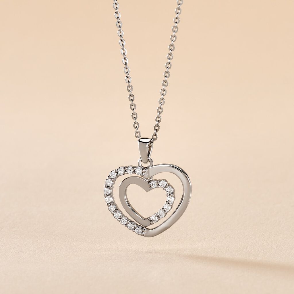 Collier Annabelle Argent Blanc Oxyde De Zirconium