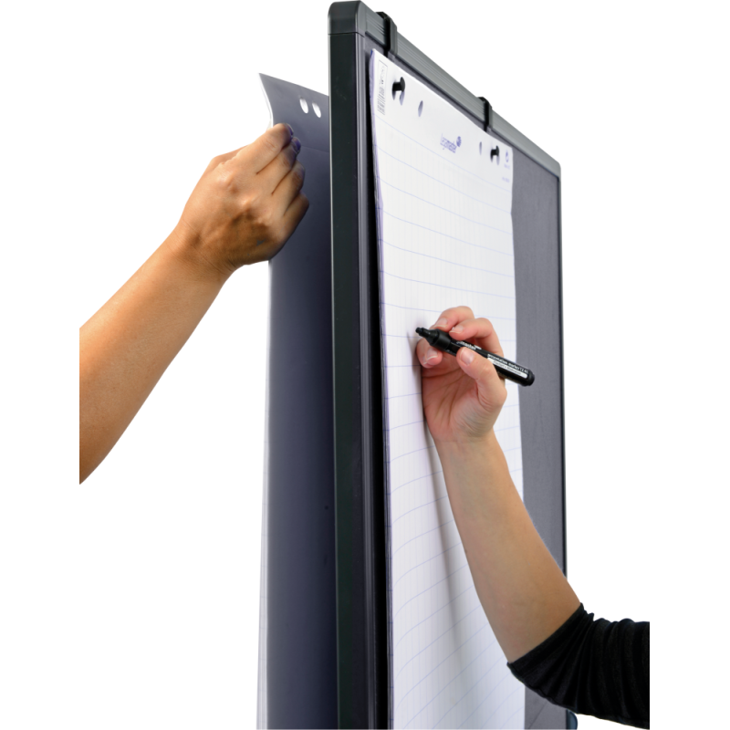 Tableau multi-usages XL PREMIUM - Tableau blanc / Feutrine gris - Legamaster