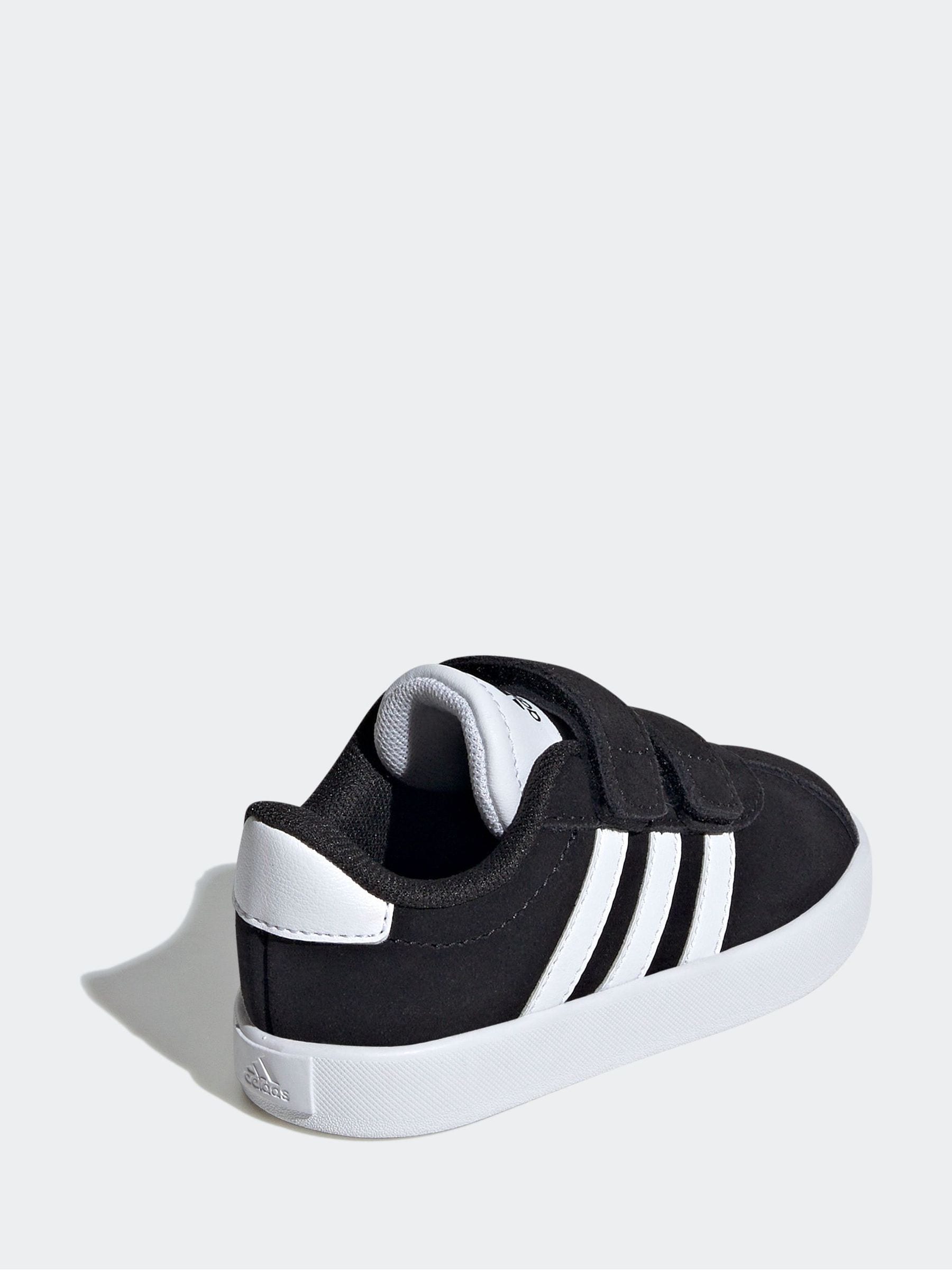 Zwart - adidas Vl Court 3.0 Klittenbandsneakers voor zuigelingen