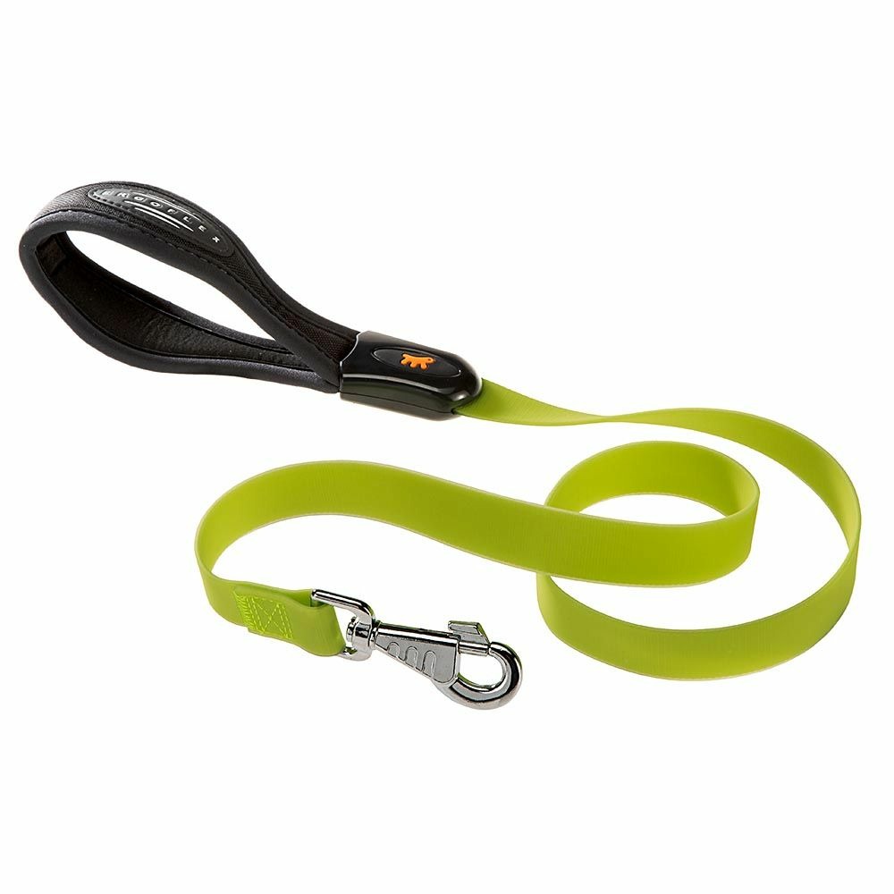 Laisse pour chiens evolution g25/110 hypoallergénique, lavable, poignée rembourrée, vert