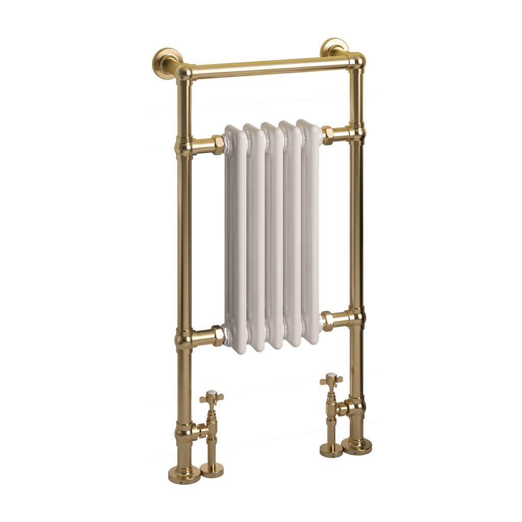Eastbrook Avon radiator 50x95cm 530W messing/wit glans