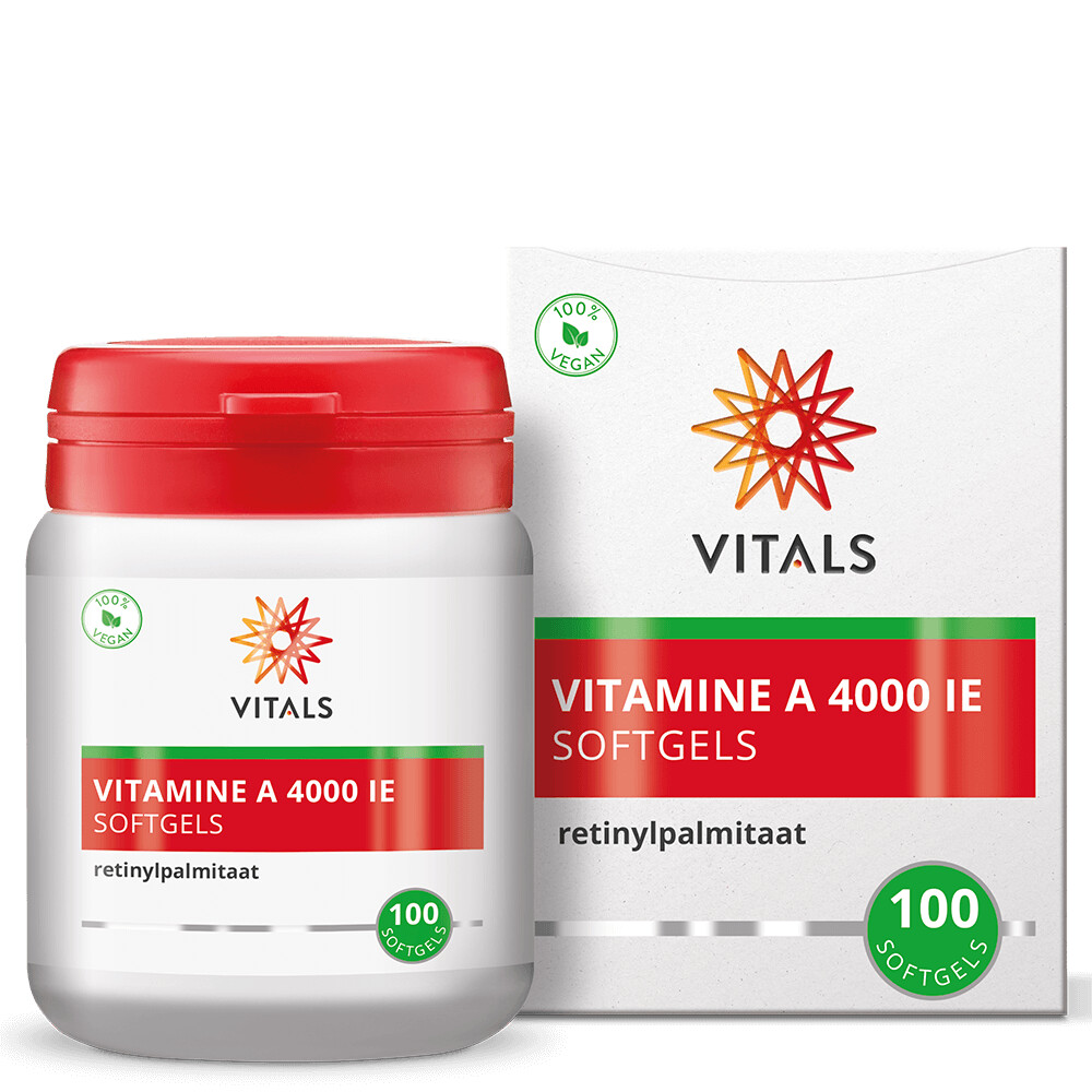 Vitals Vitamine A Retinylpalmitaat 4000ie 100 softgels