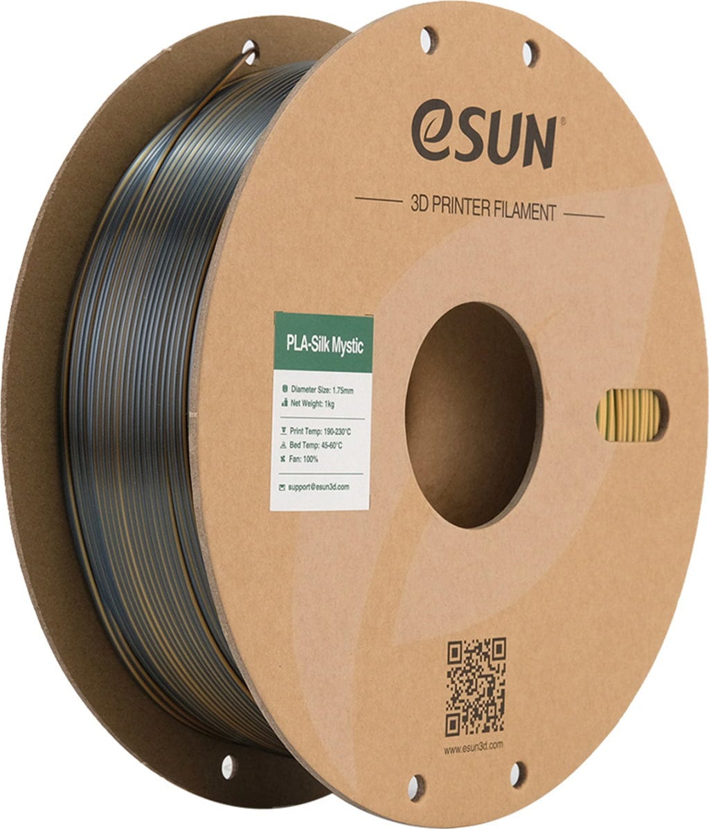 eSUN  PLA-Silk Mystic Gold Green Black, 1,75 mm / 1000 g    Multicolor-PLA mit Seidenglanz-Textur