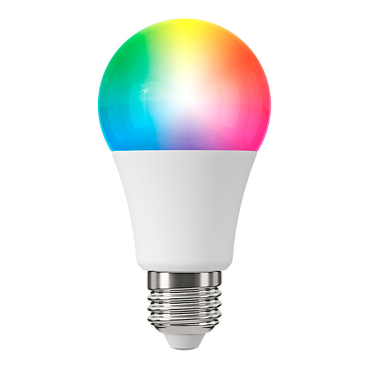 Ampoule LED connectée Myko E27 A60 standard 806lm=60W variation de blancs et couleurs Jacobsen blanc