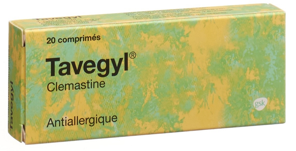 TAVEGYL Tabl 1 mg Blist 20 Stk<br>20 Stück, Blister, Tablette