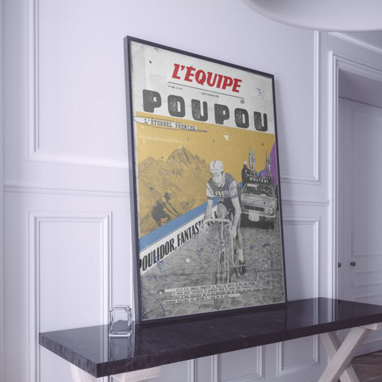 PLAKAT Affiche L'Equipe Poulidor (digigraphie) multicolore - 30x40cm
