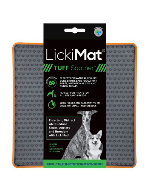 Lickimat Soother Tuff - Reducerende Stress Voermat 20x20 cm - Hondenvoerbak