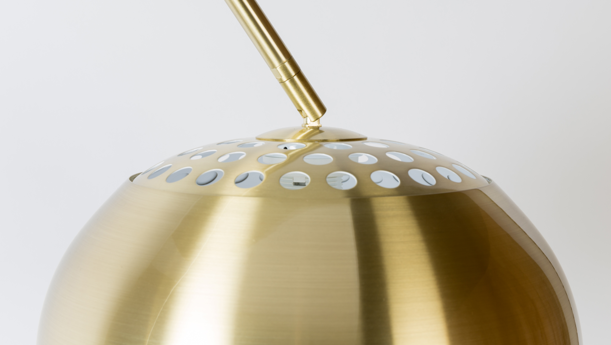 Vloerlamp Metal Bow Messing