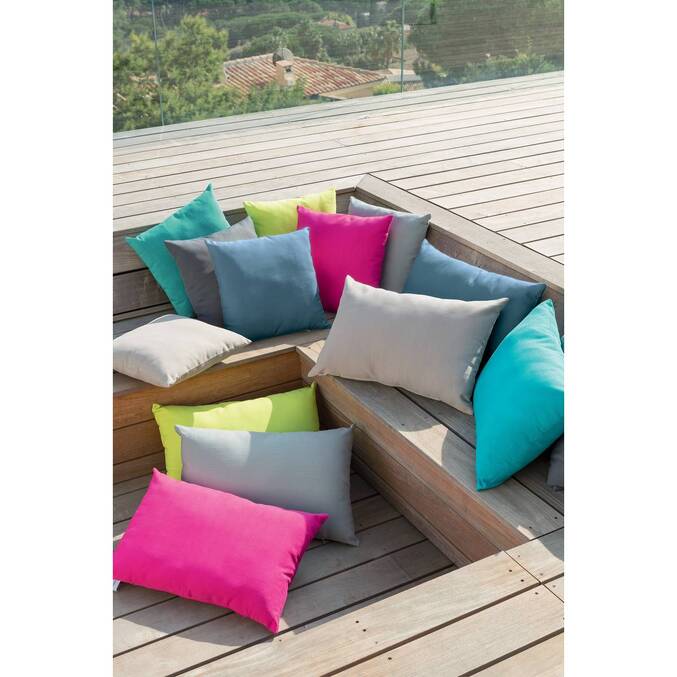 Coussin déco d'extérieur KORAI Taupe