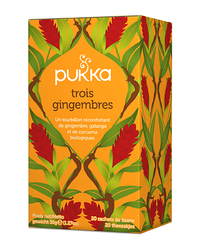 PUKKA Trois Gingembres Tee<br>20 Stück, Beutel, TEES, Bio