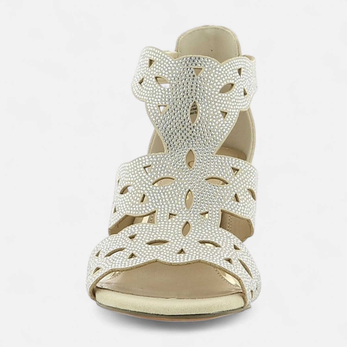 Nu-pieds à talon Femme beige