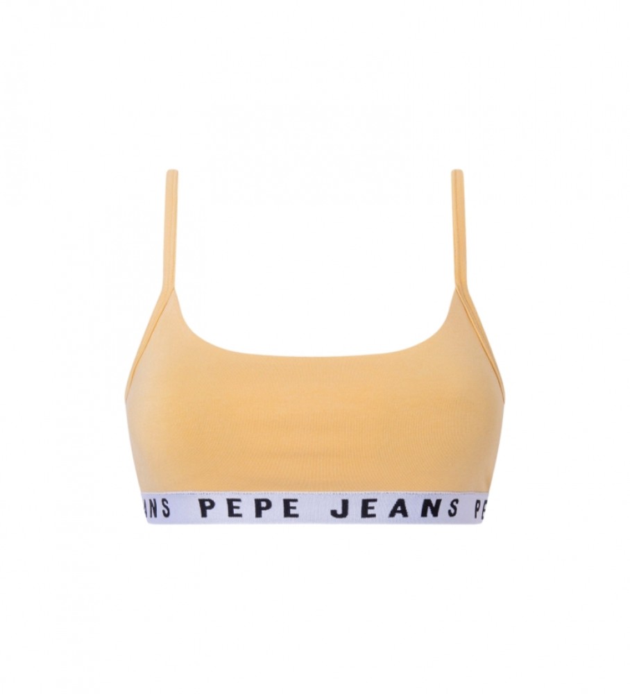 Sutiã amarelo liso da Pepe Jeans