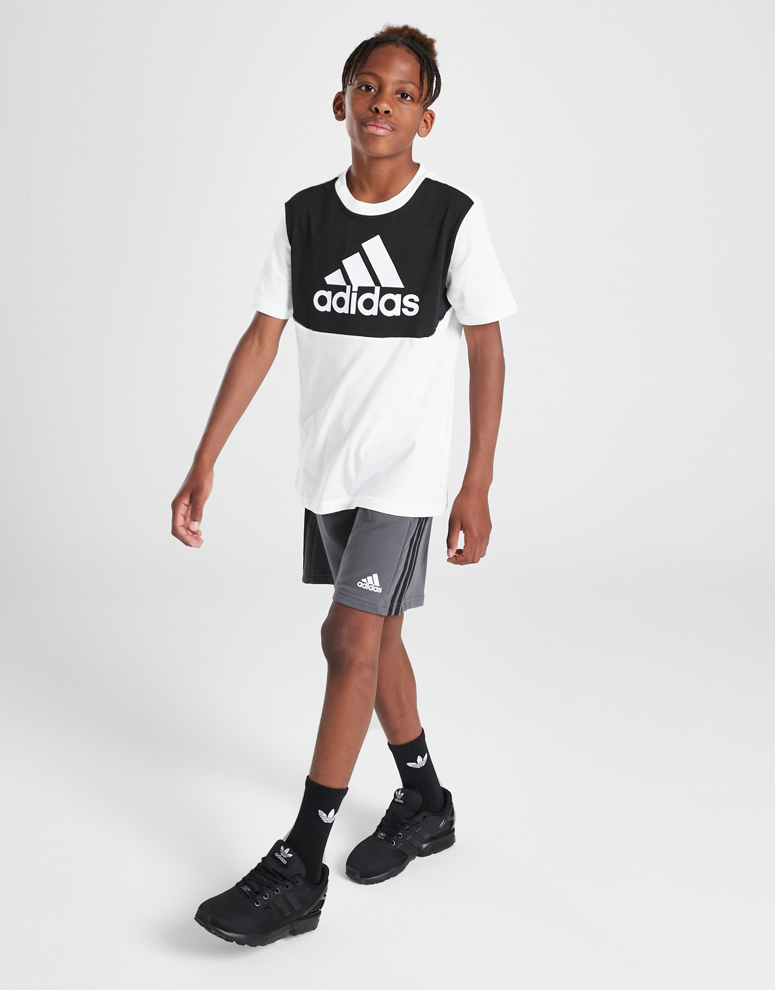 adidas Ensemble T-shirt/Short Colour Block Junior