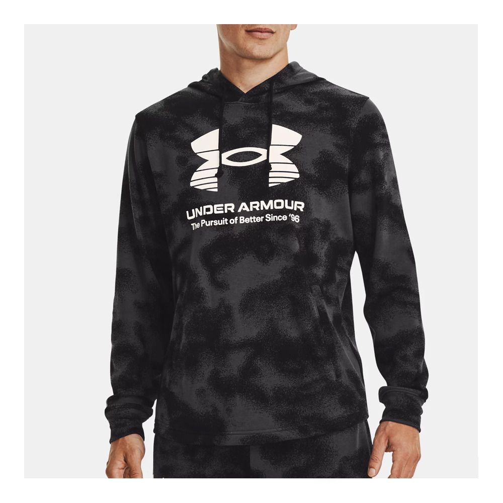 Under Armour UA RIVAL TERRY NOVELTY - Sweat Homme black/jet gray/onyx white