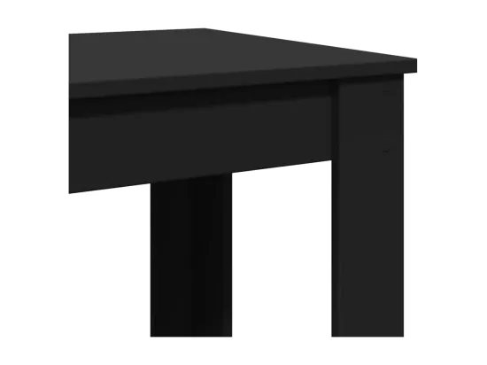 Table de bar noir 51x50x103,5 cm bois d'ingénierie