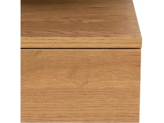 Kamichi - Table de chevet mural 1 tiroir en bois - Bois clair