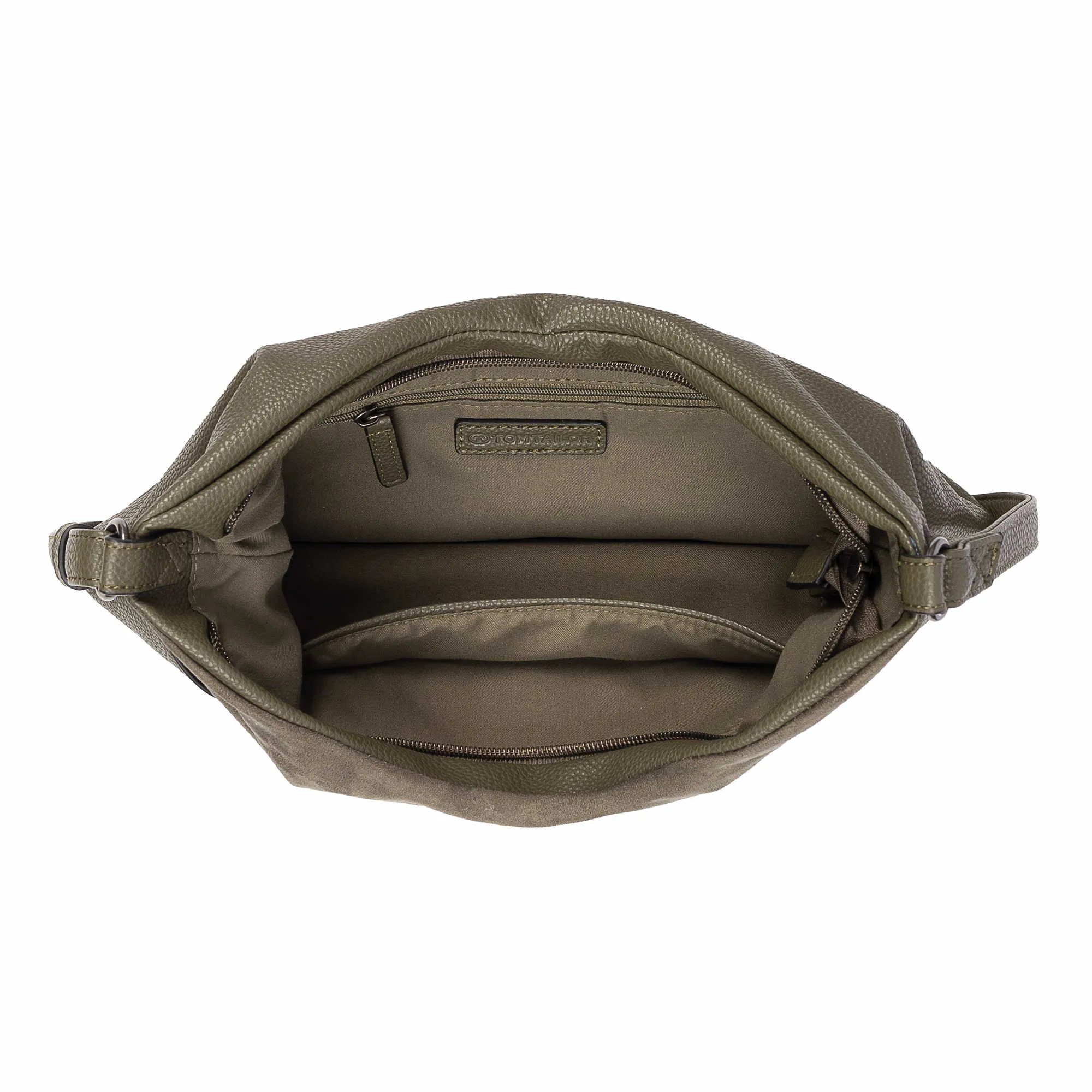 TOM TAILOR Beuteltasche Khaki Lederimitat