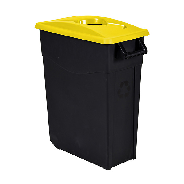 ROSSIGNOL Poubelle de tri mobile - 65 L - movatri  - noir / jaune