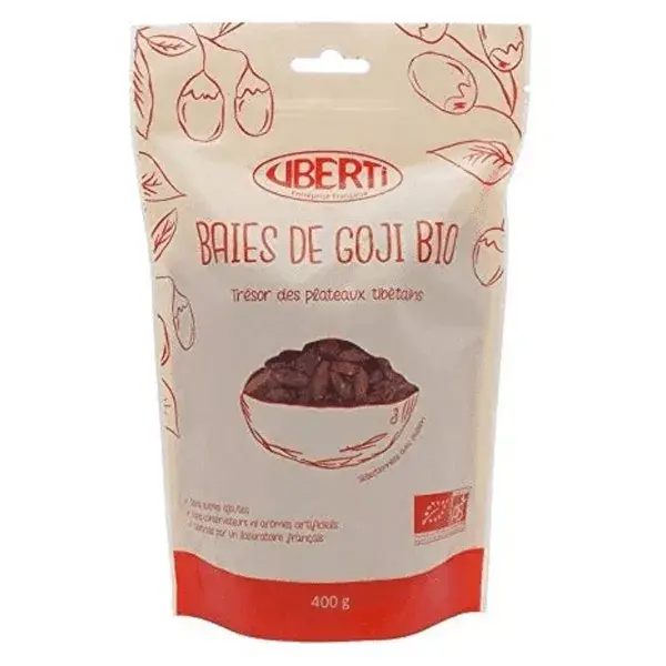 Berries de Goji Orgânicas Uberti das Terras Altas do Tibete 400g