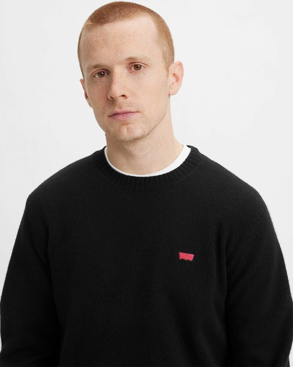 Suéter de gola redonda em lã mista Levi's Housemark