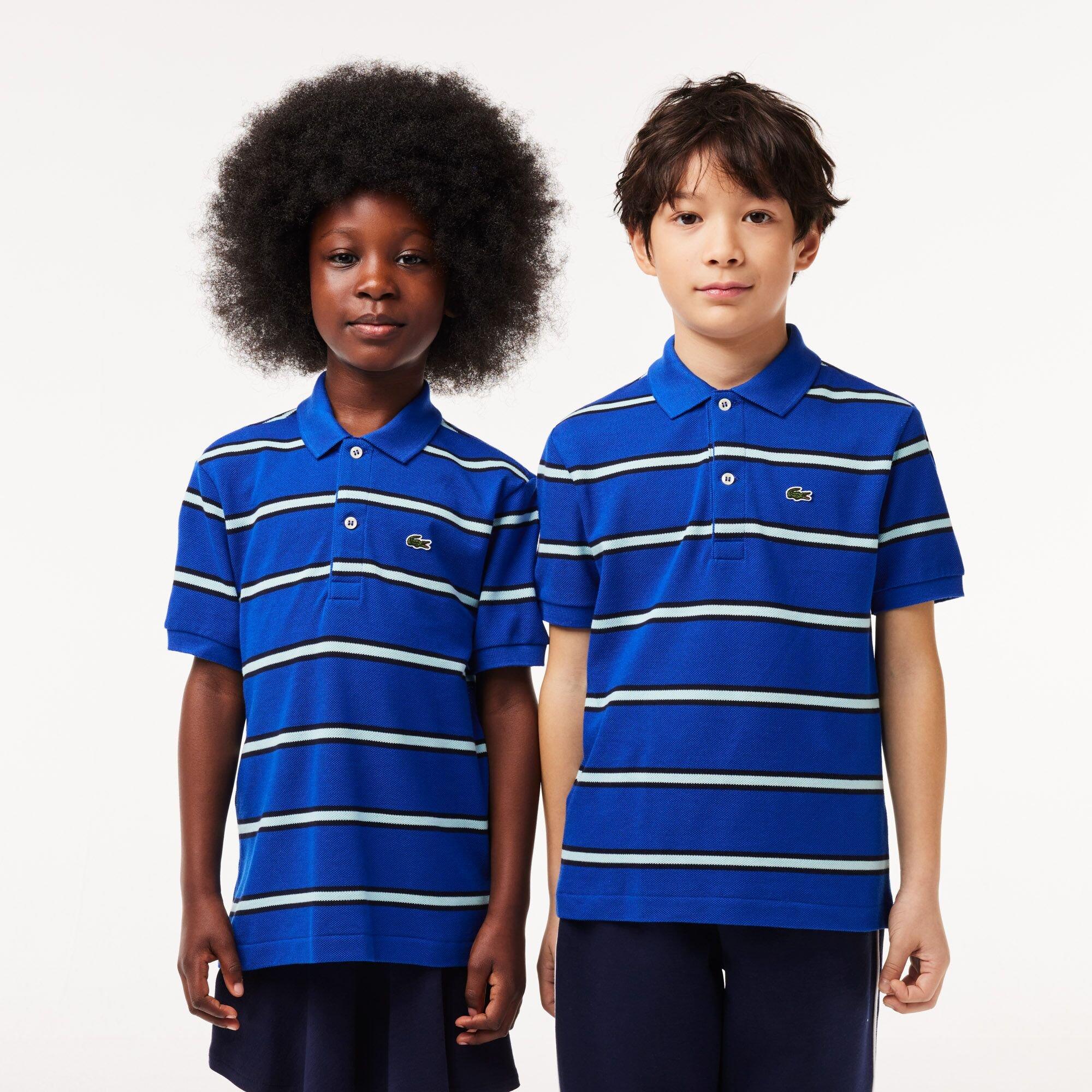 Lacoste Striped Petit Pique Polo Shirt Infants